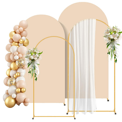 Gold Metal Arch Backdrop Stand for Wedding and Party Decorations