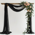 Sheer Chiffon Wedding Arch Drapes for Ceremony and Party Decor