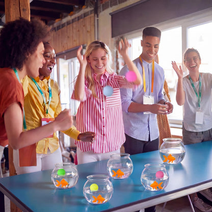Fish Bowl Carnival Toss Game Set for Party and Event Activities