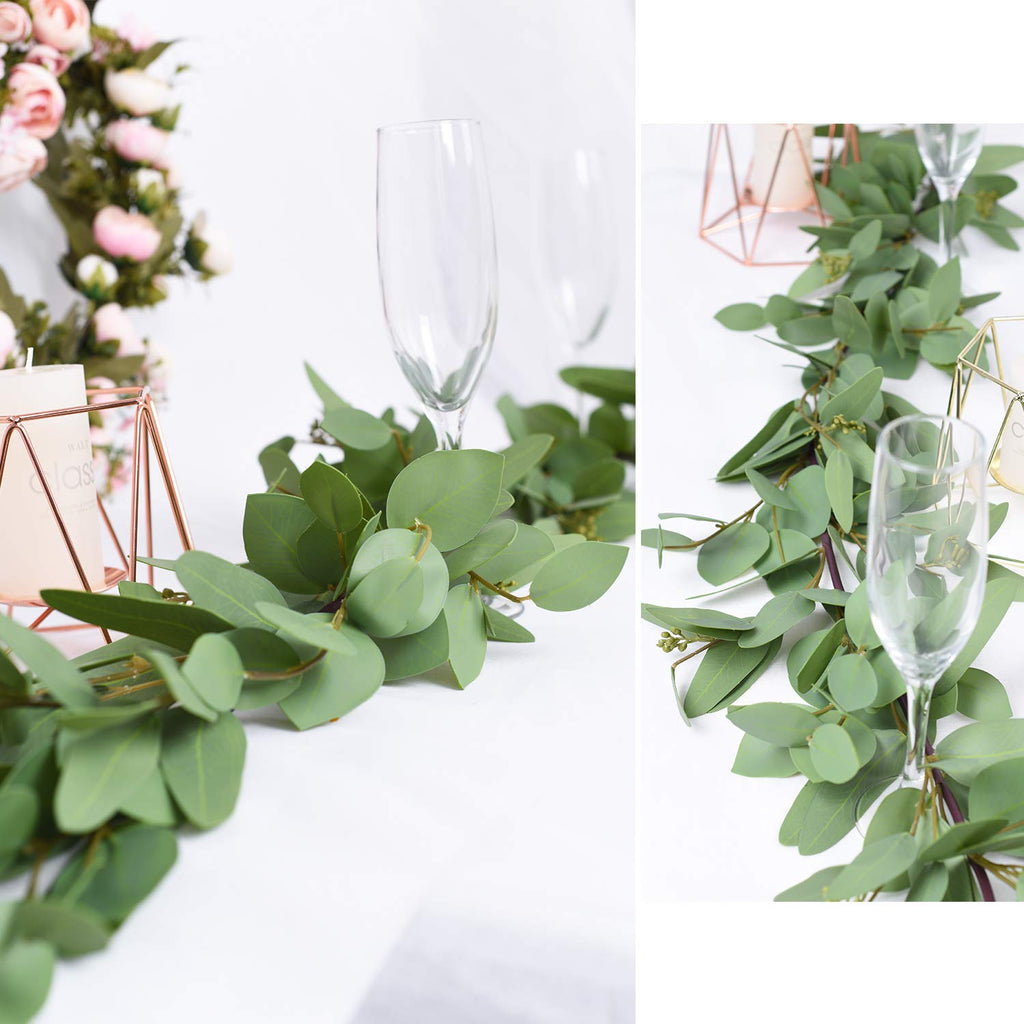Artificial Eucalyptus Garland Table Runner for Wedding and Event Decor
