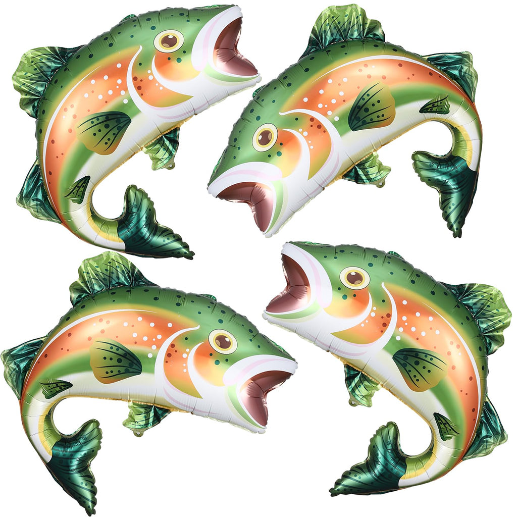 Trout Fish Foil Balloon for Fishing Theme Party Decoration