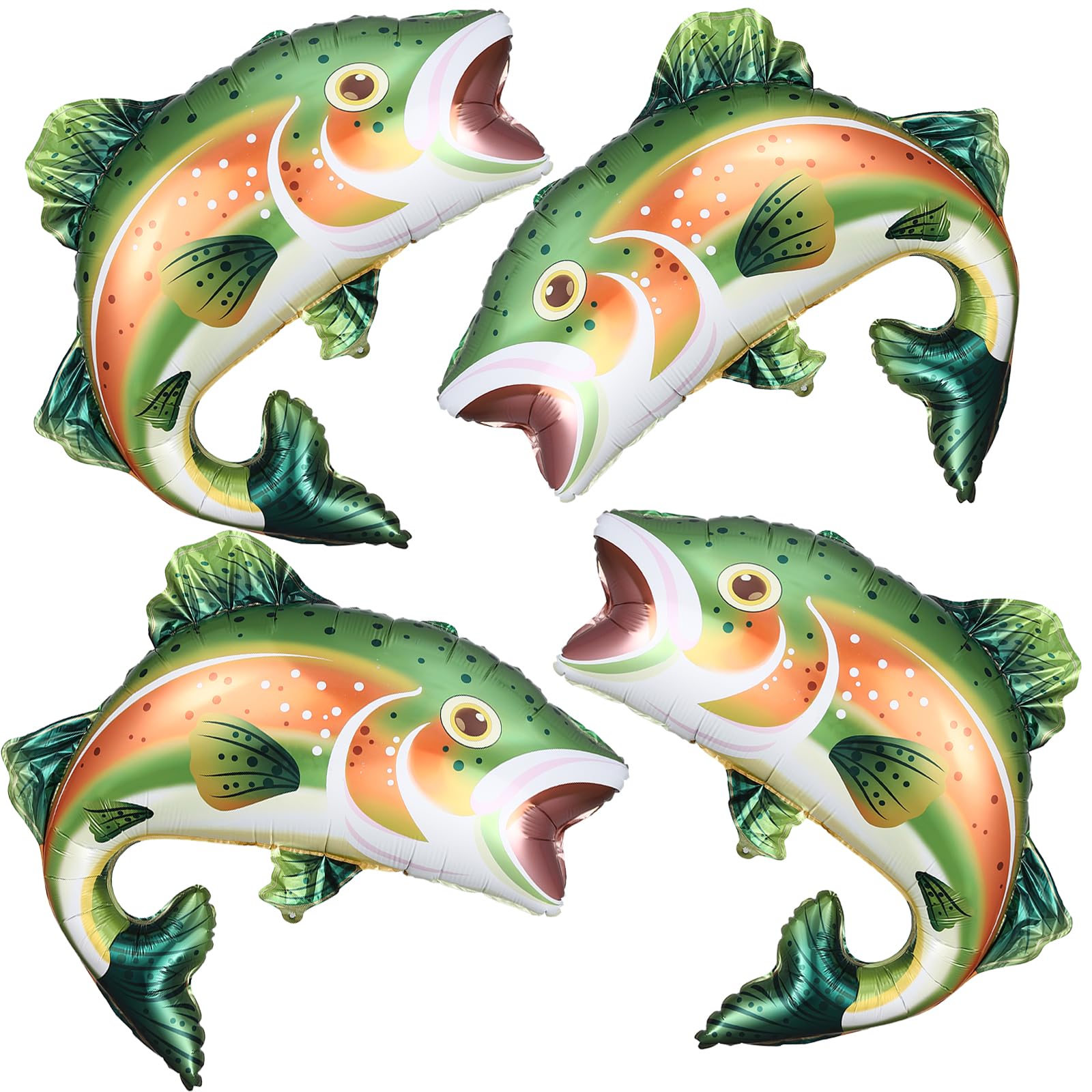 Trout Fish Foil Balloon for Fishing Theme Party Decoration