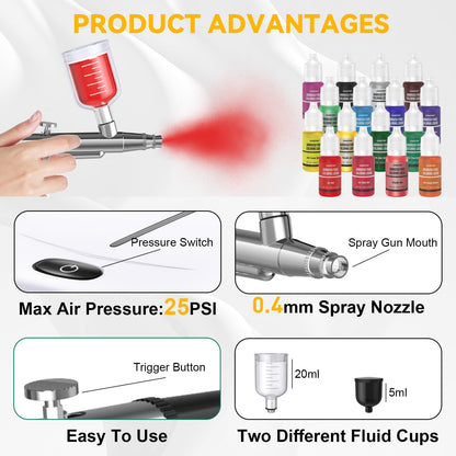 Cake Decorating Kit with Compressor