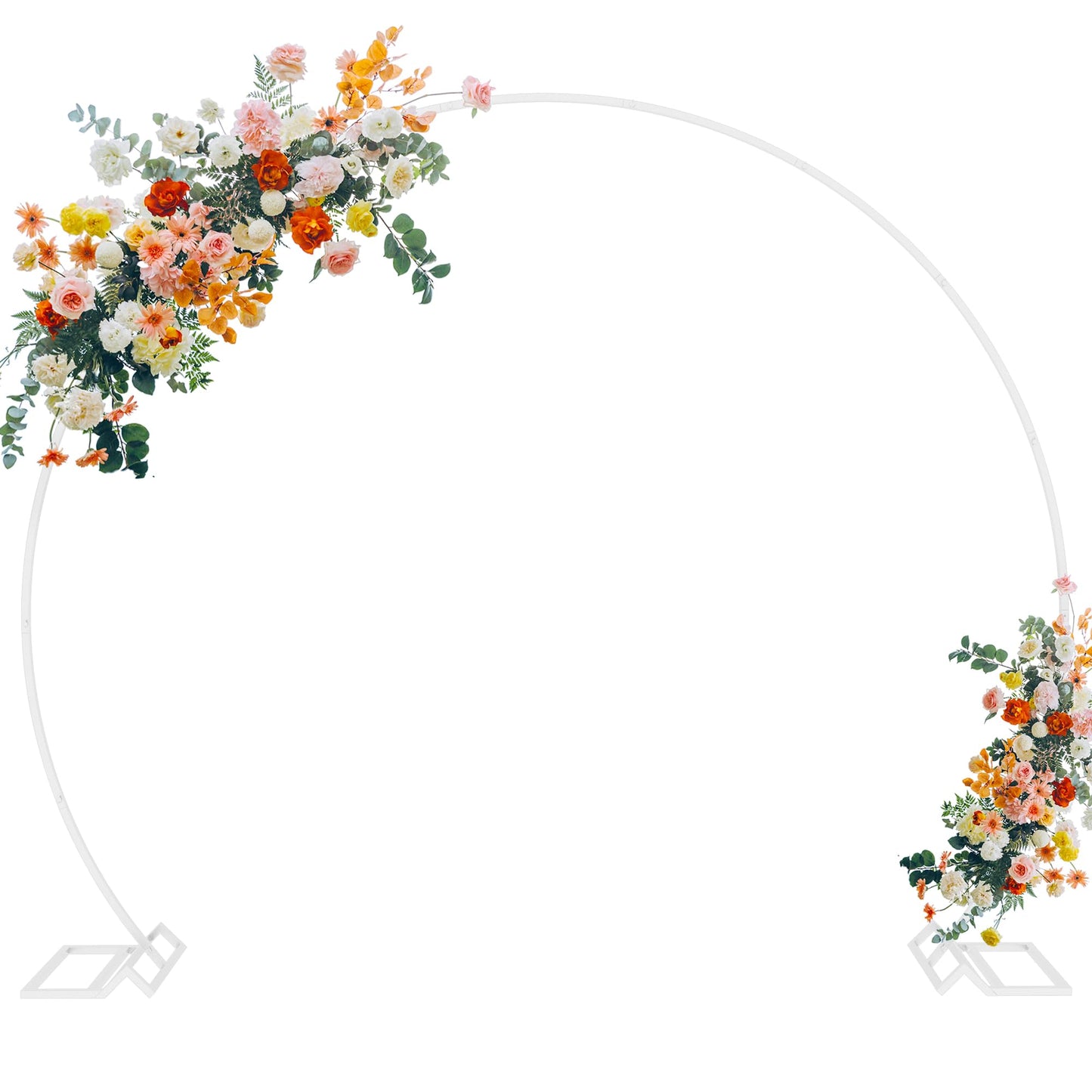 Gold Round Wedding Arch Backdrop Stand for Floral and Party Decor