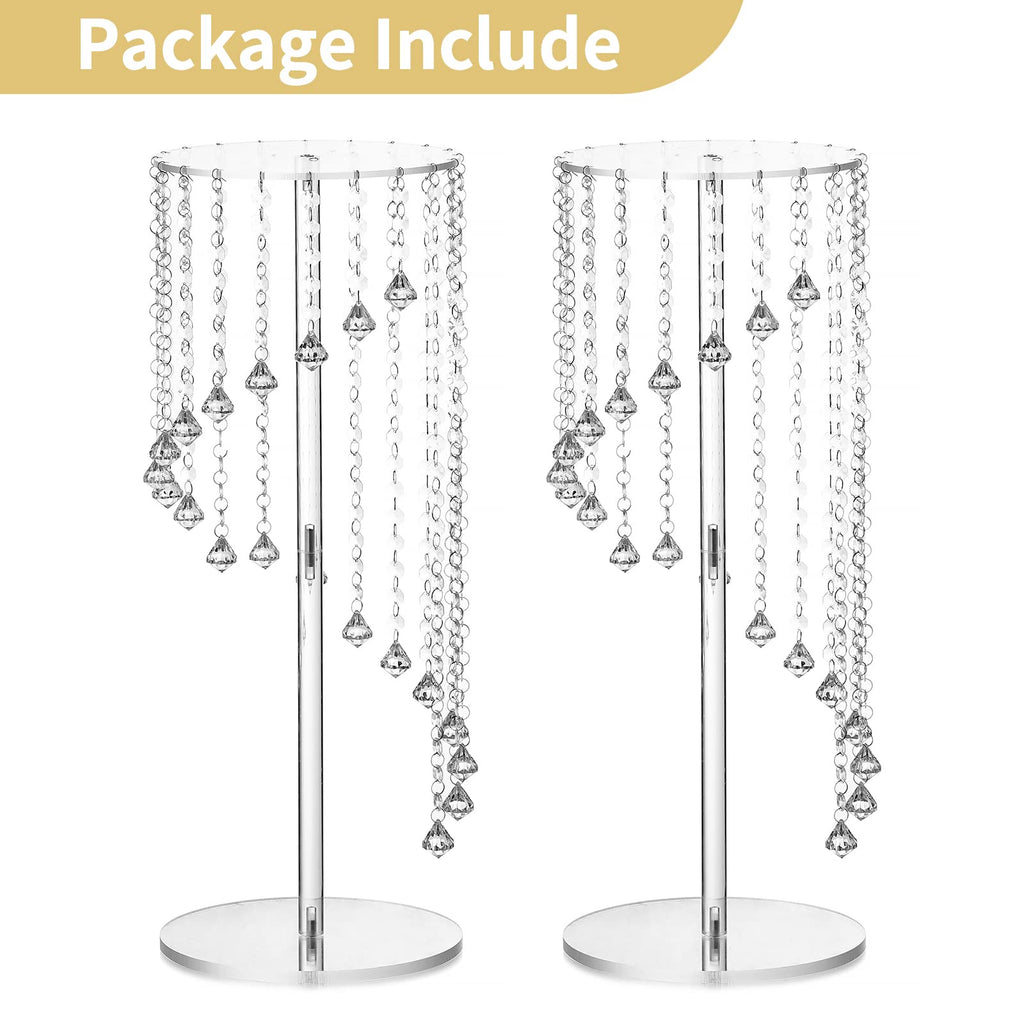 Acrylic Flower Vase Stands for Wedding Centerpiece Table Decor
