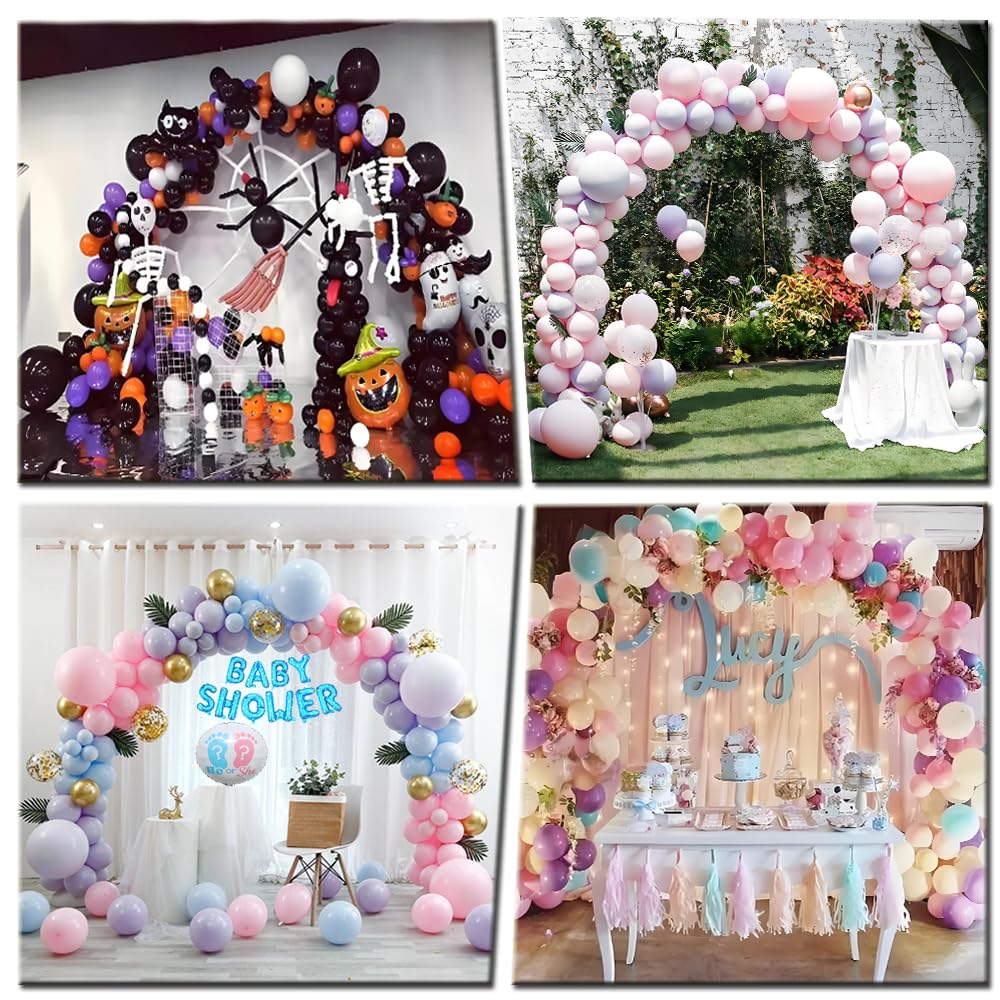 Metal Balloon Arch Stand Kit with Weighted Base for Party Decor