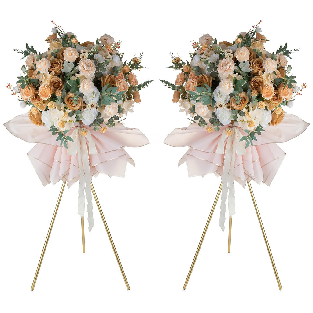 NUPTIO Tripod Flower Display Stand, 39.4" Tall, 2 Pcs, for Grand Opening