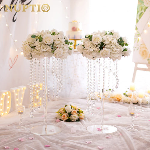 Acrylic Flower Vase Stands for Wedding Centerpiece Table Decor