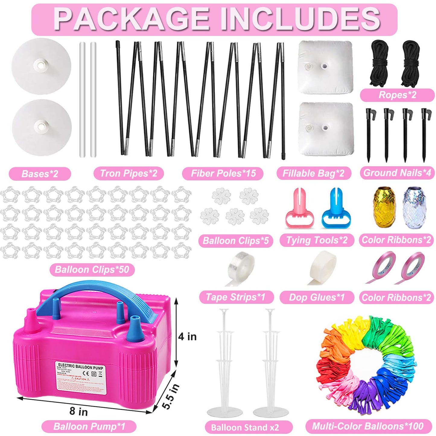 Balloon Pump Balloon Arch Kit