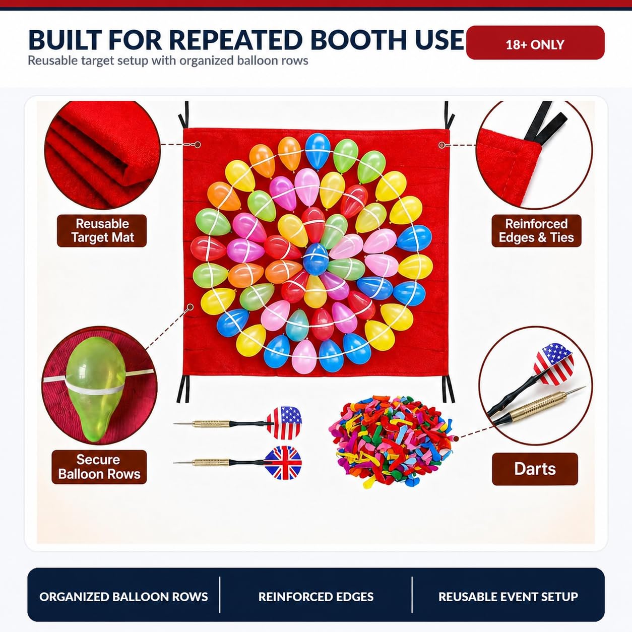 Balloon Dart Game Set for Birthday Parties and Carnivals