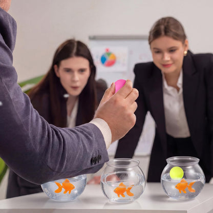 Fish Bowl Carnival Toss Game Set for Party and Event Activities