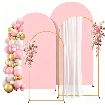 Gold Metal Arch Backdrop Stand for Wedding and Party Decorations