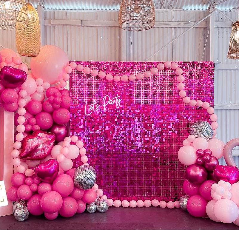 Kate Shimmer Wall Backdorp Decoration for Birthday Party,Wedding, Anniversary