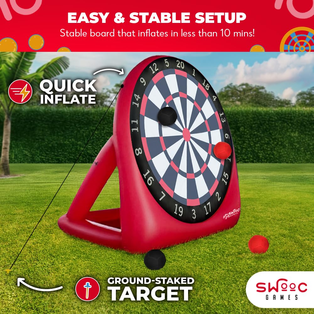 Inflatable Giant Kick Darts Game for Outdoor Party Events
