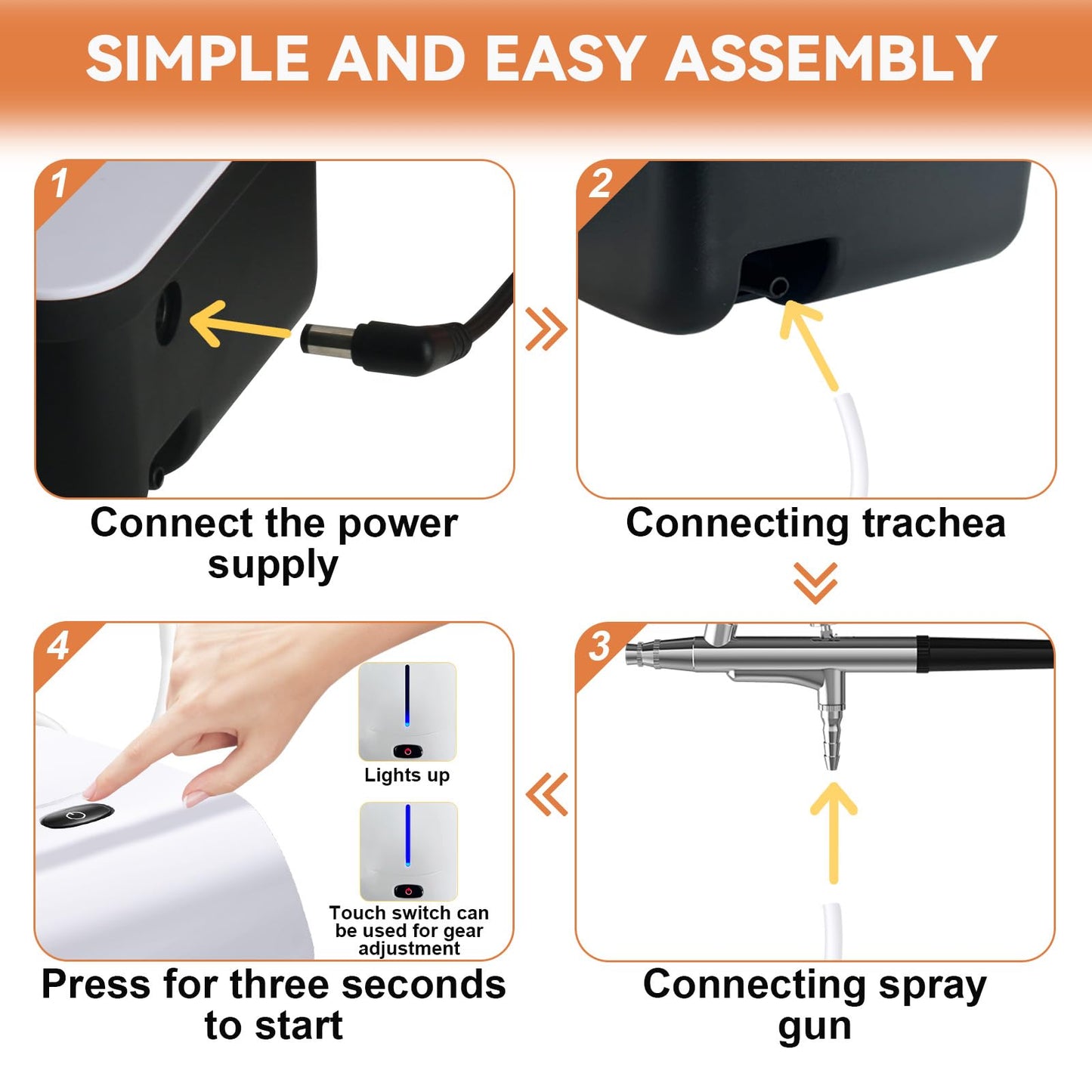 Cake Decorating Kit with Compressor