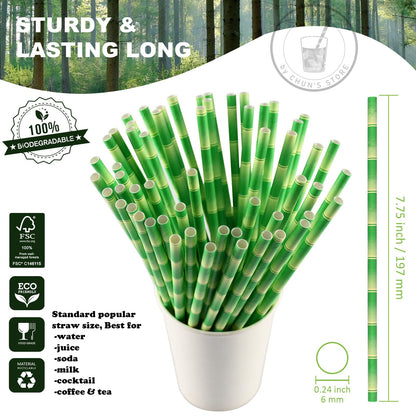 Eco-Friendly Paper Straws for Hot and Cold Drinks