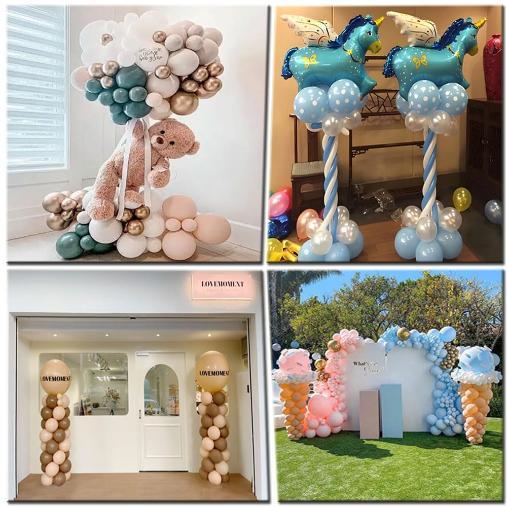 Metal Balloon Arch Stand Kit with Weighted Base for Party Decor