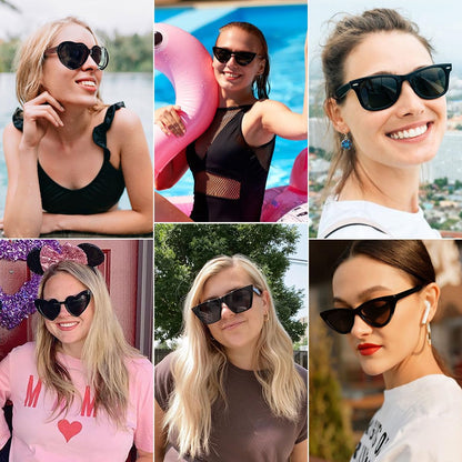 Dwenarry Party Sunglasses Bulk Funky Glasses Party Favor for Women 8/12Pack
