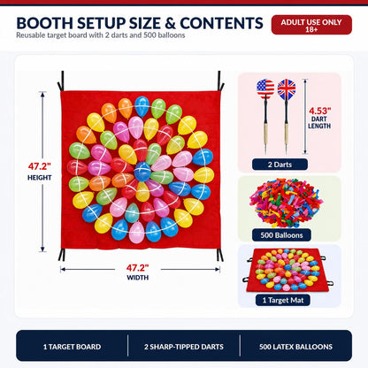Balloon Dart Game Set for Birthday Parties and Carnivals