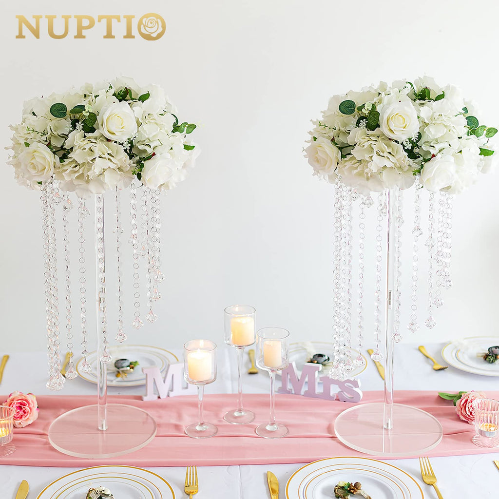 Acrylic Flower Vase Stands for Wedding Centerpiece Table Decor