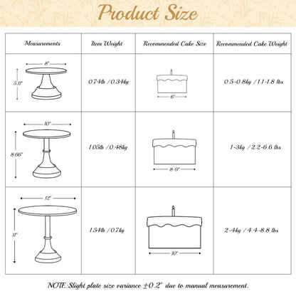 HBlife Gold Cake Stand Dessert Table Display Set