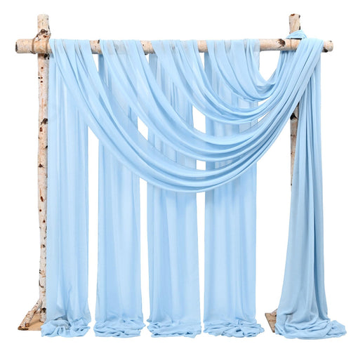 Chiffon Wedding Arch Drapes Fabric Panels for Ceremony Decor