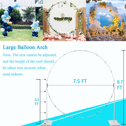Adjustable Round Balloon Arch Stand Kit for Wedding and Party Decor