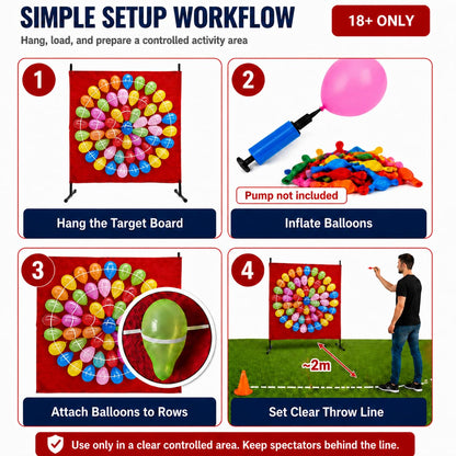 Balloon Dart Game Set for Birthday Parties and Carnivals