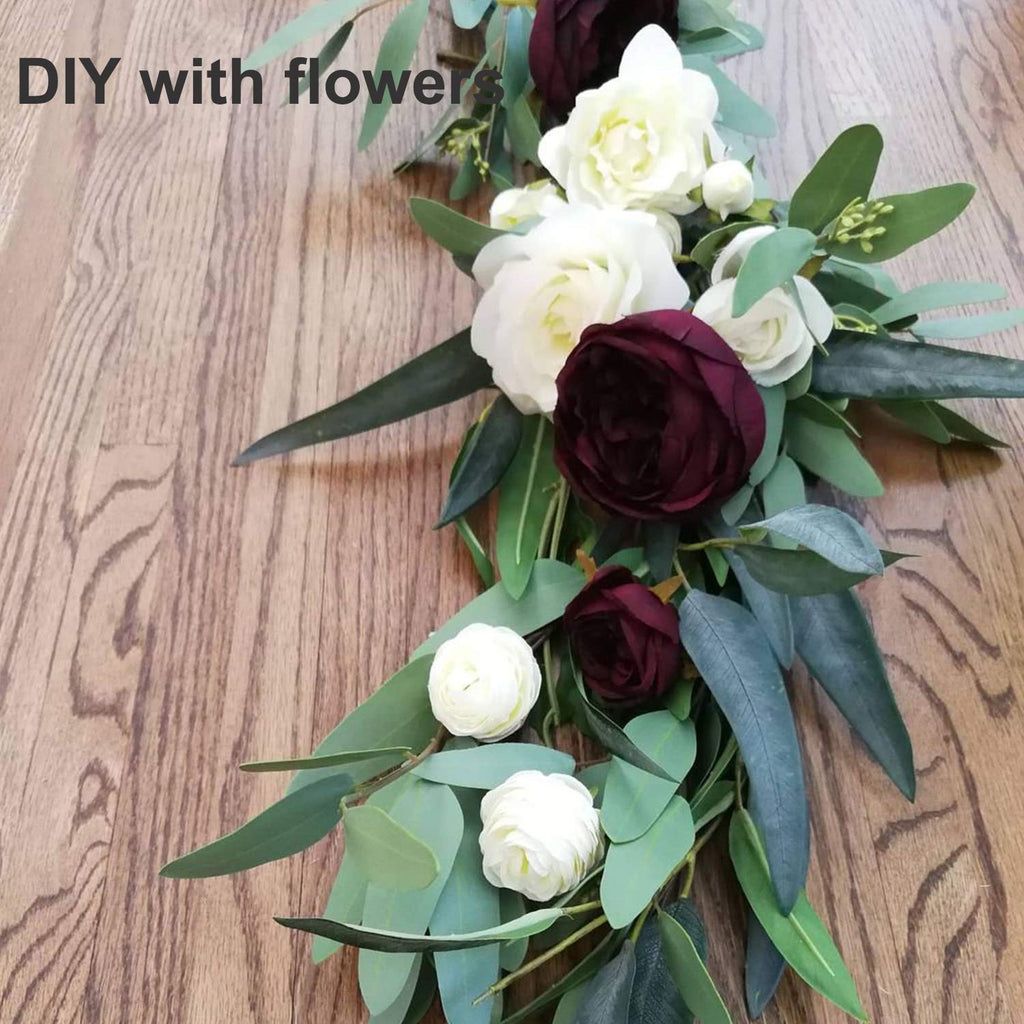 Artificial Eucalyptus Garland Table Runner for Wedding and Event Decor