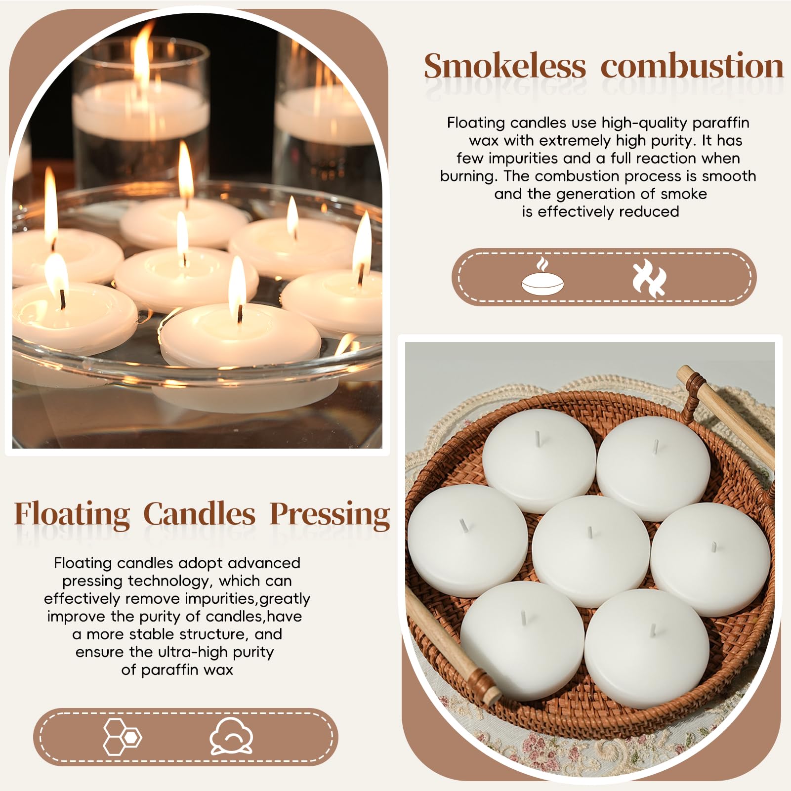 3 inch Floating Candles