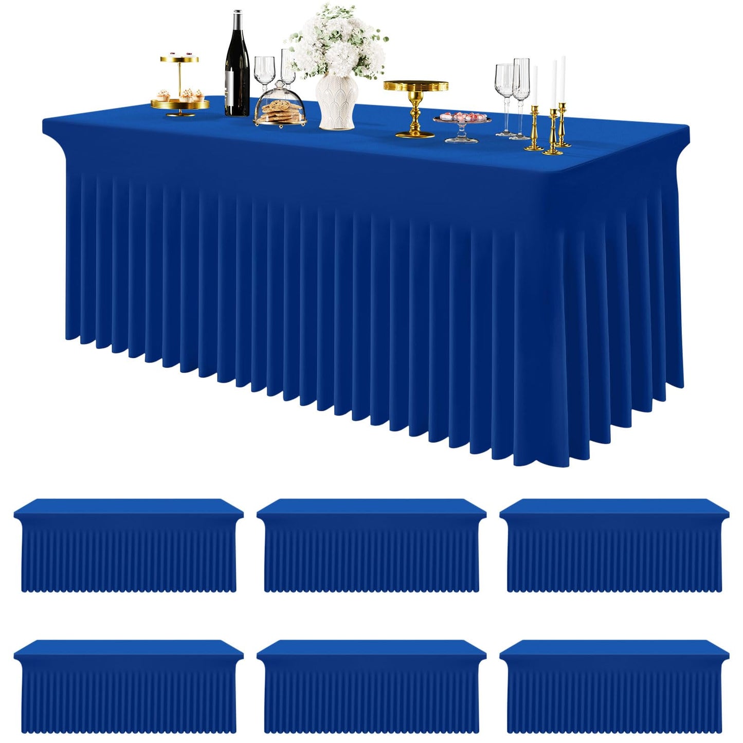 Stretch Fitted Tablecloth for Wedding, Banquet and Party Events