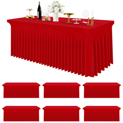 Stretch Fitted Tablecloth for Wedding, Banquet and Party Events