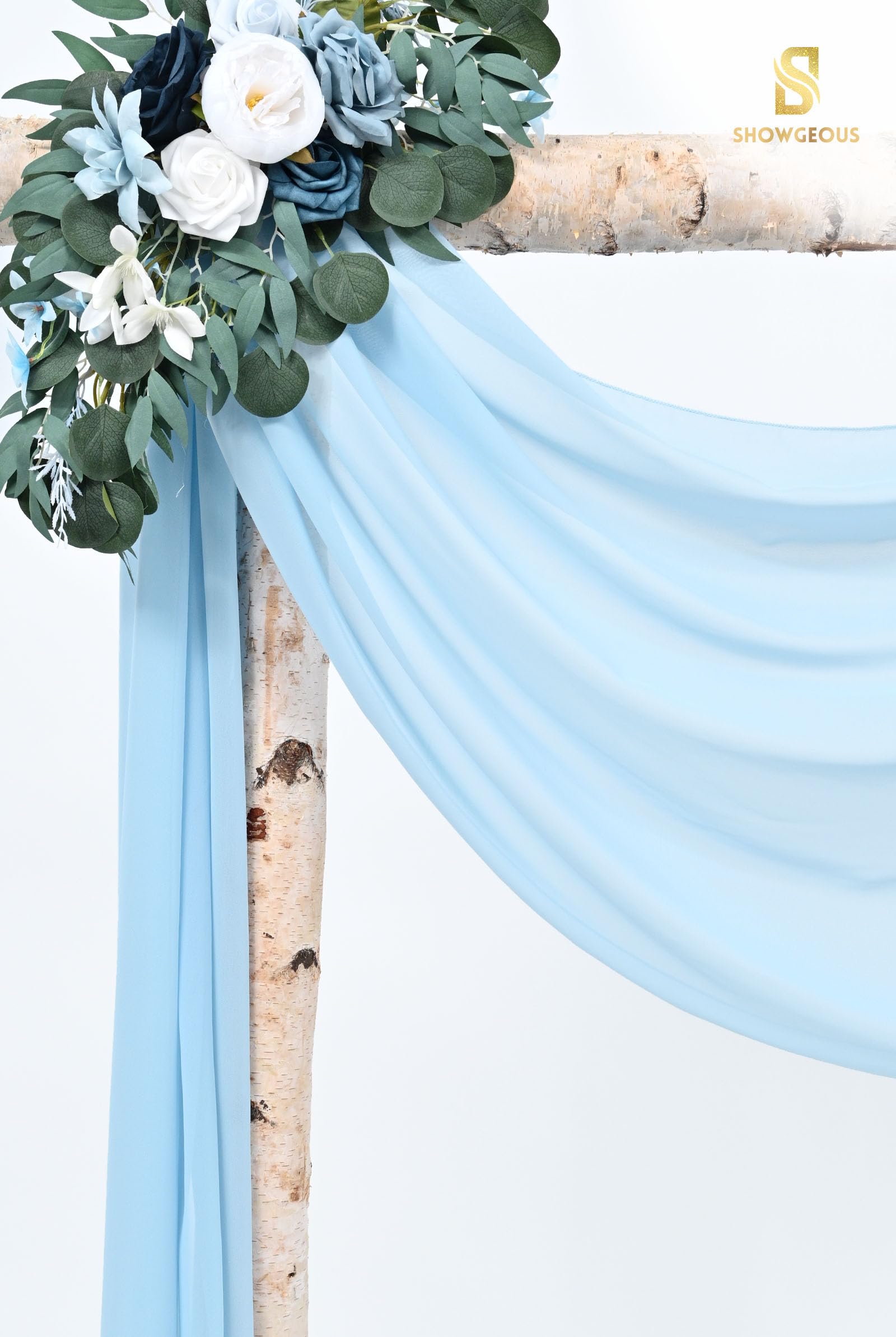Chiffon Wedding Arch Drapes Fabric Panels for Ceremony Decor