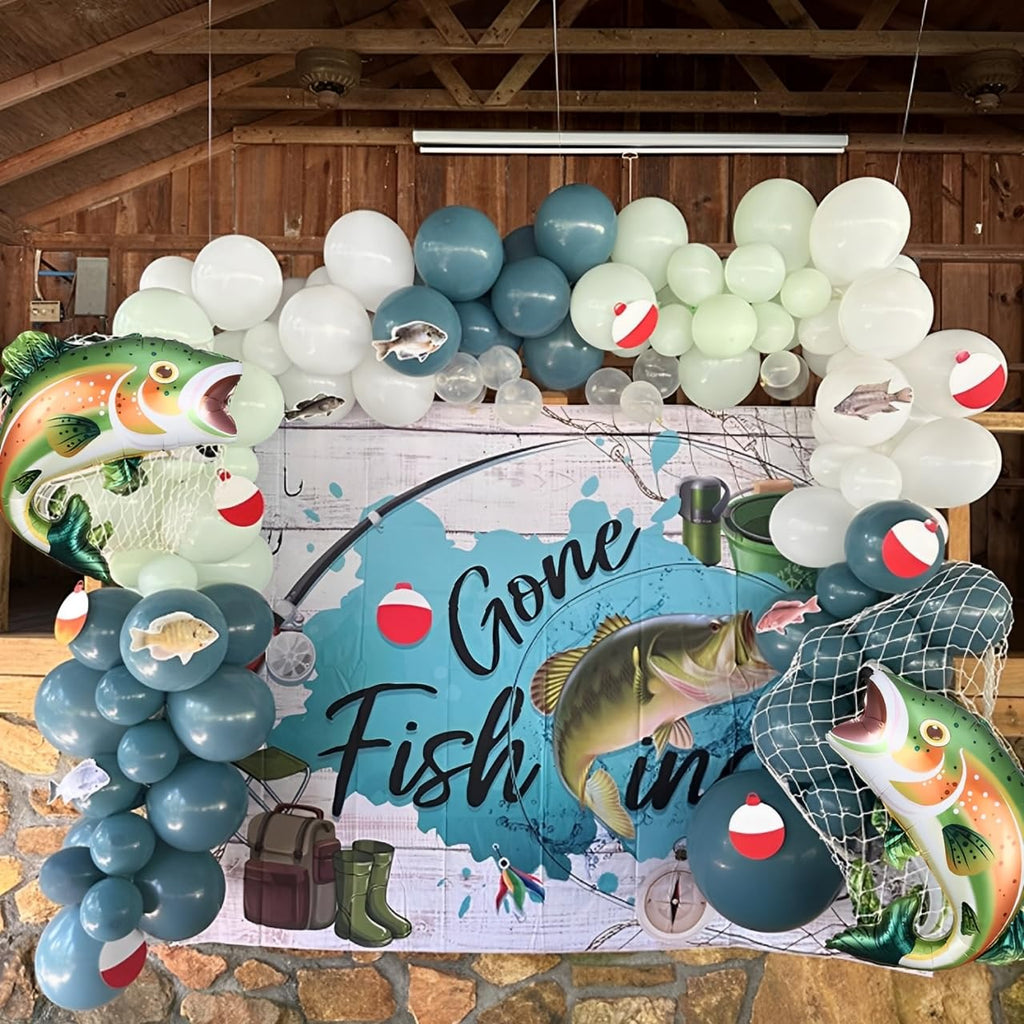 Trout Fish Foil Balloon for Fishing Theme Party Decoration