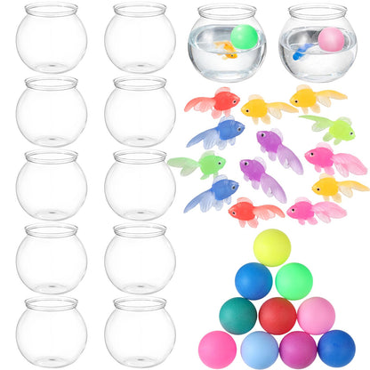Fish Bowl Carnival Toss Game Set for Party and Event Activities