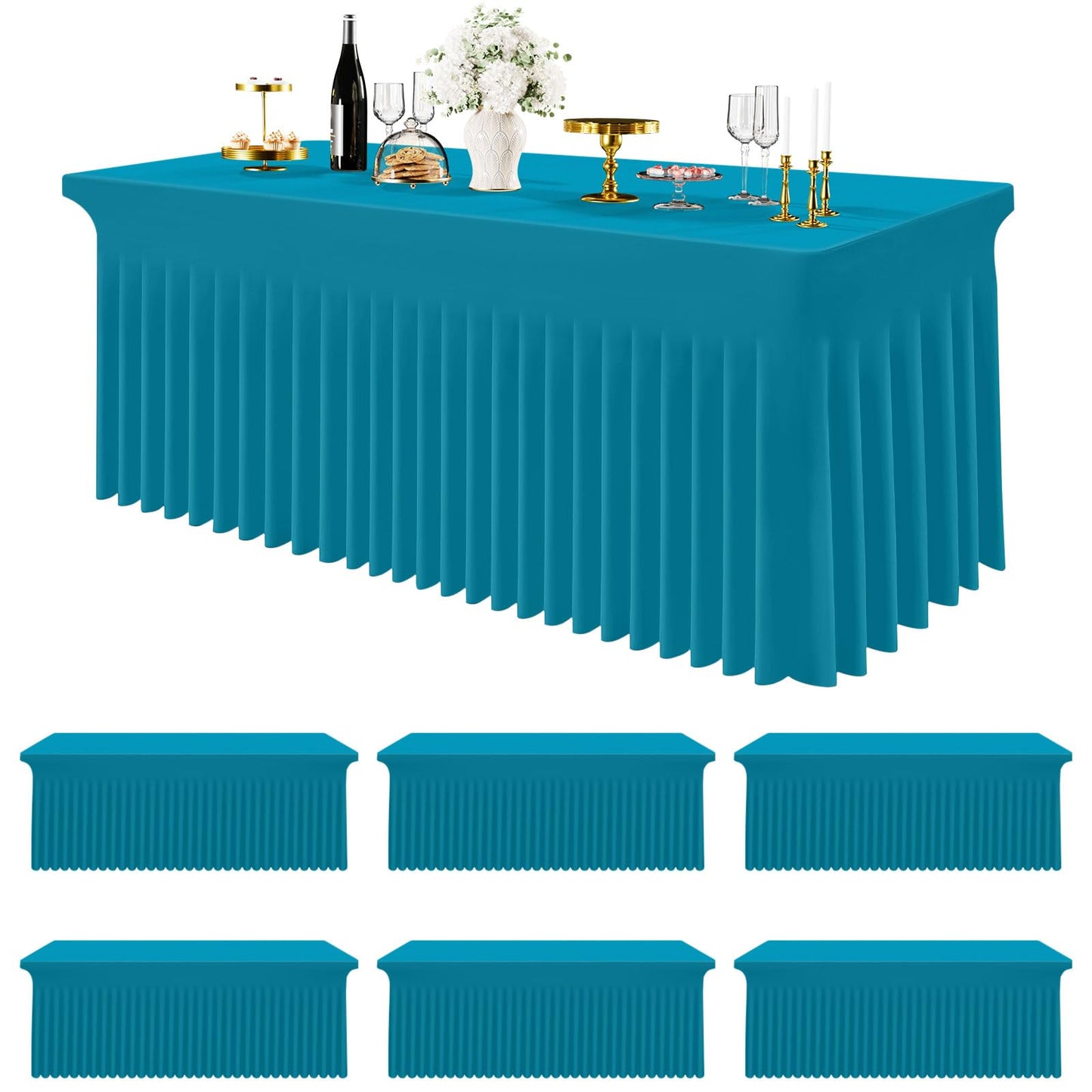 Stretch Fitted Tablecloth for Wedding, Banquet and Party Events