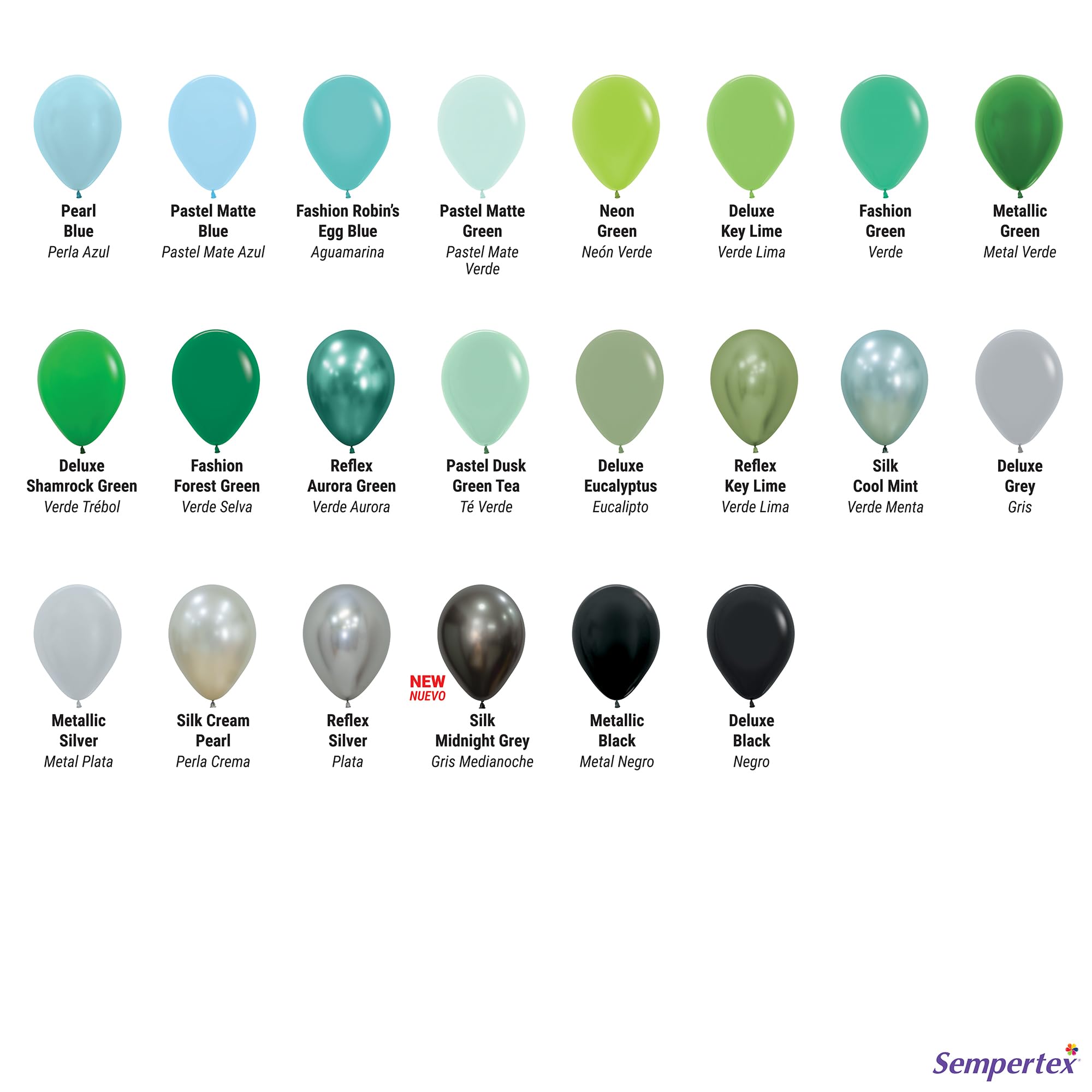 Sempertex Reflex Round Champagne Balloons, Latex, 5 Inch, 50 Pcs