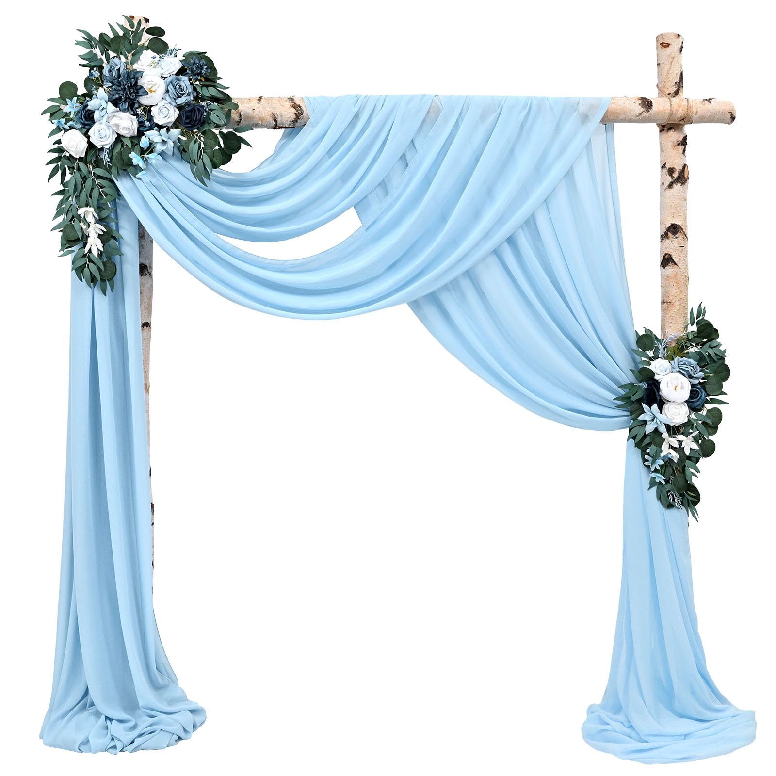 Chiffon Wedding Arch Drapes Fabric Panels for Ceremony Decor