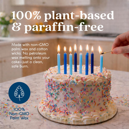 Vegan Birthday Candles for Cakes and Party Celebrations