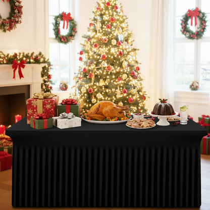 Stretch Fitted Tablecloth for Wedding, Banquet and Party Events