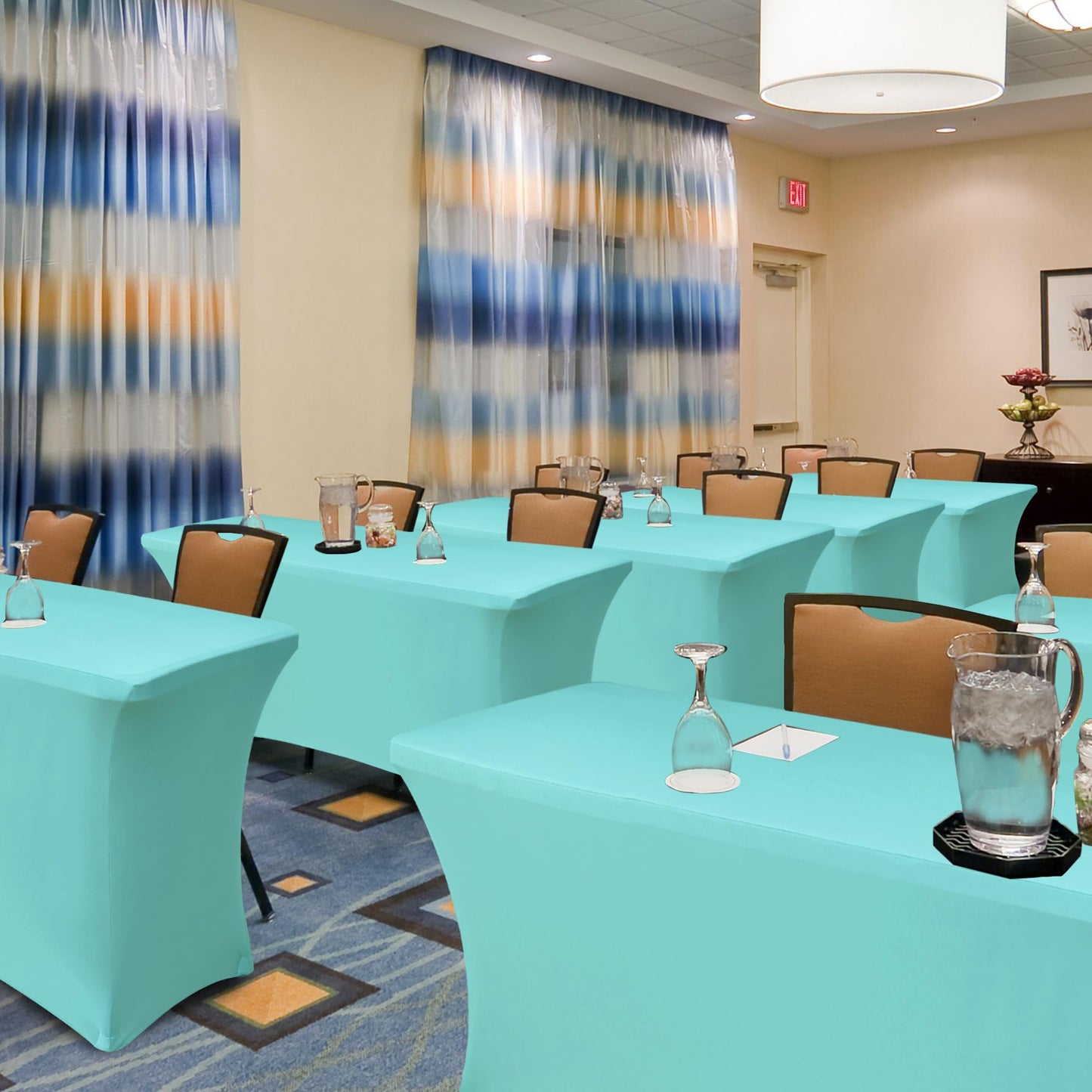 Spandex Table Cloths for Rectangle Tables-Fitted Stretch Table Cover