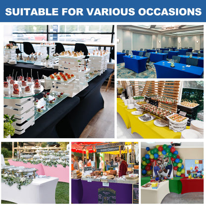 Spandex Table Cloths for Rectangle Tables-Fitted Stretch Table Cover