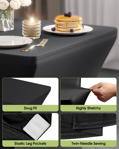 Fitted Spandex Tablecloth for Rectangle Tables and Events