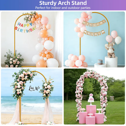 HEMMOTOP Metal Arch Backdrop Stand