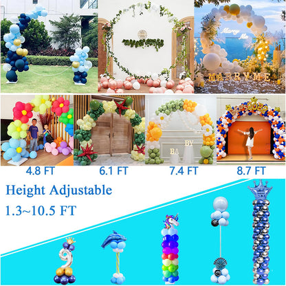 Adjustable Round Balloon Arch Stand Kit for Wedding and Party Decor