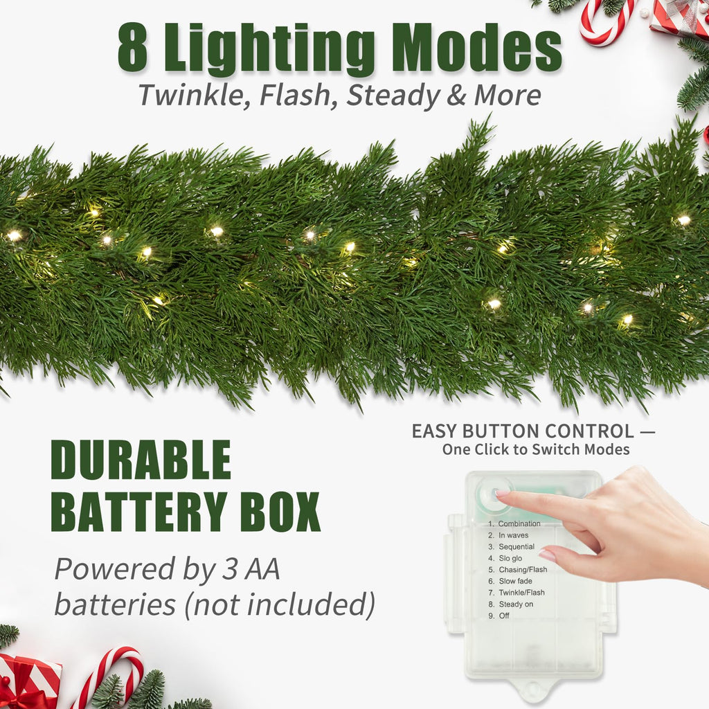 MSMUH Pine Garland Christmas Garland