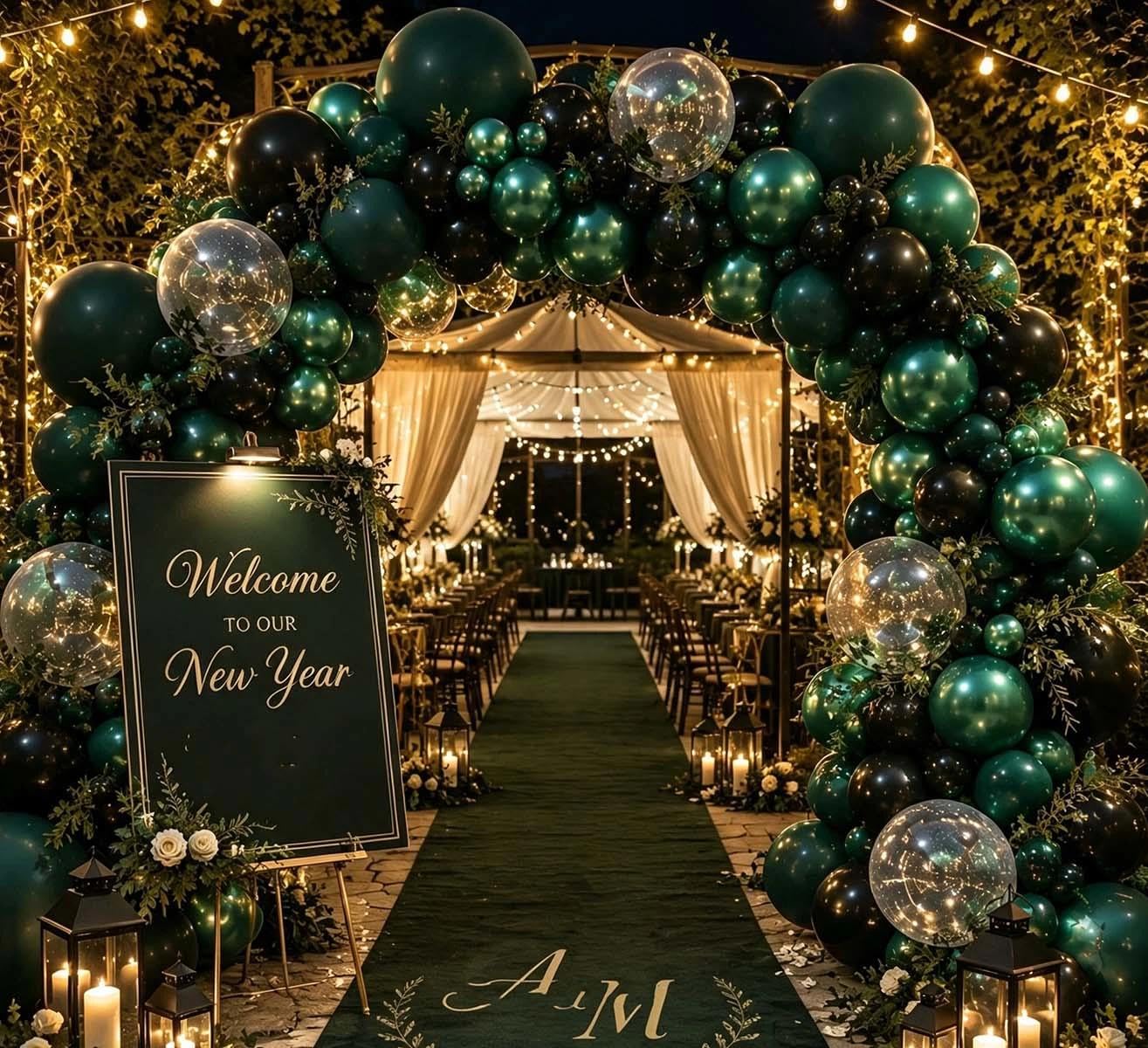 Metallic Balloon Garland Arch Kit for Baby Shower and Party Decor