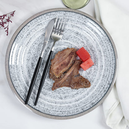 Melamine Dinnerware Set with Plates and Bowls for Everyday Use
