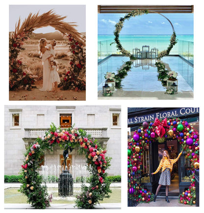 Gold Metal Circle Balloon Arch Frame for Wedding and Event Decor