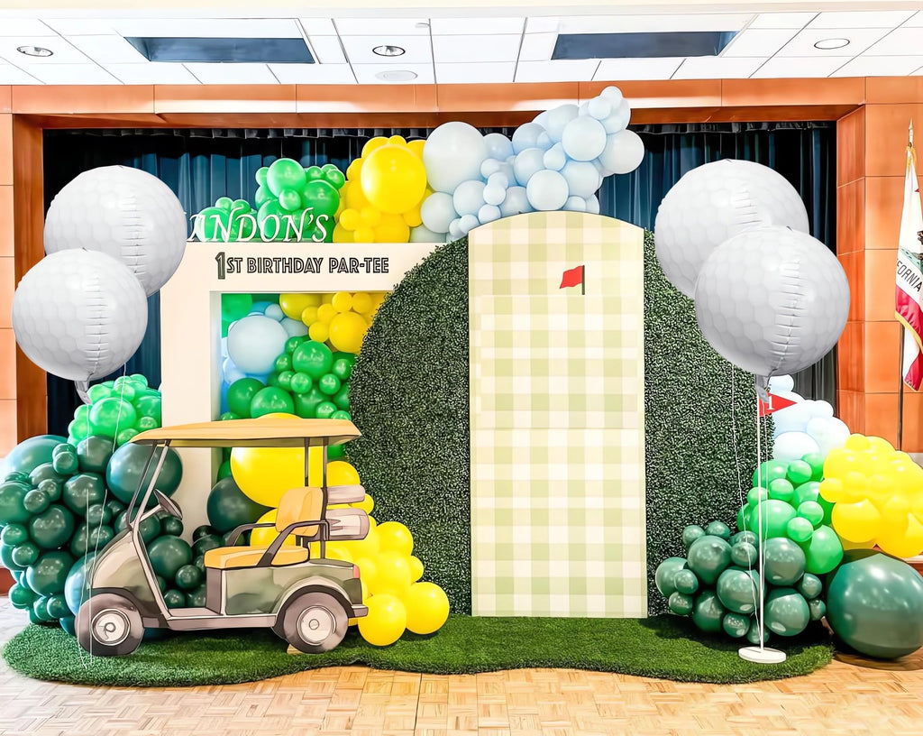 4D Golf Ball Foil Balloons for Sports Theme Party Decor